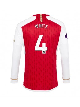 Arsenal Benjamin White #4 Replika Hemmakläder 2023-24 Långärmad